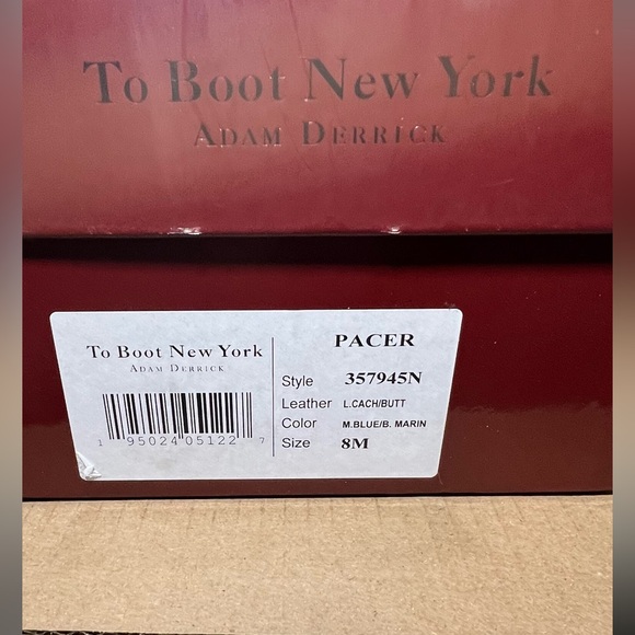 To Boot New York Adam Derrick Pacer Blue Suede Sneaker - Picture 11 of 16